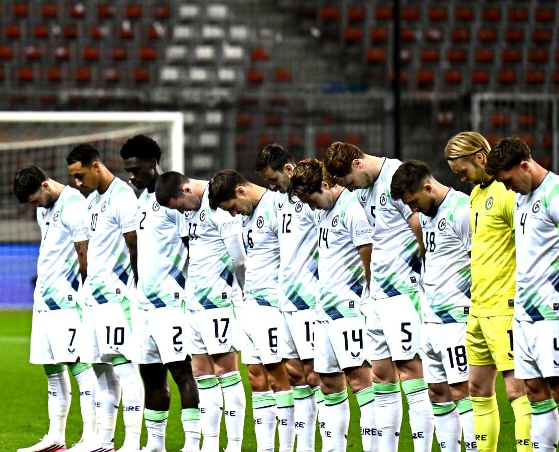 Ireland Players Skip Handshakes Before Israel Nations League Match.